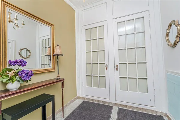 a view of front door and entryway