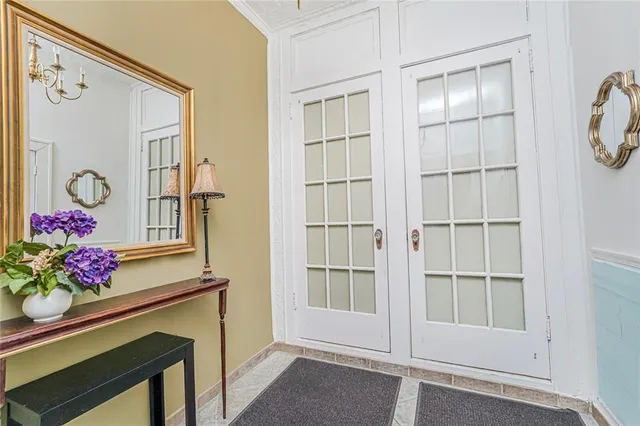 a view of front door and entryway