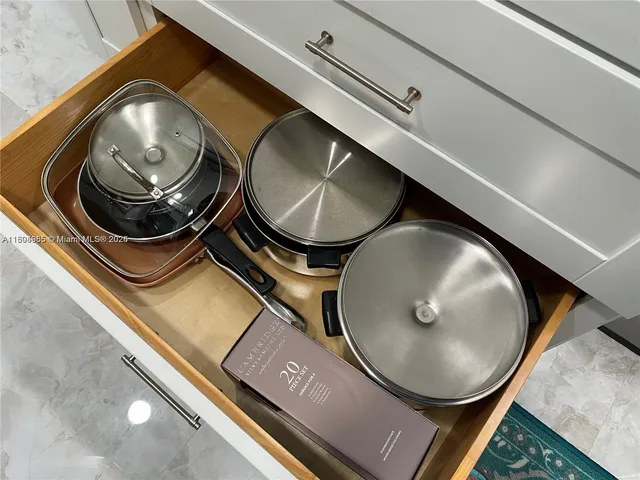 an aerial view of a fireplace and bathroom