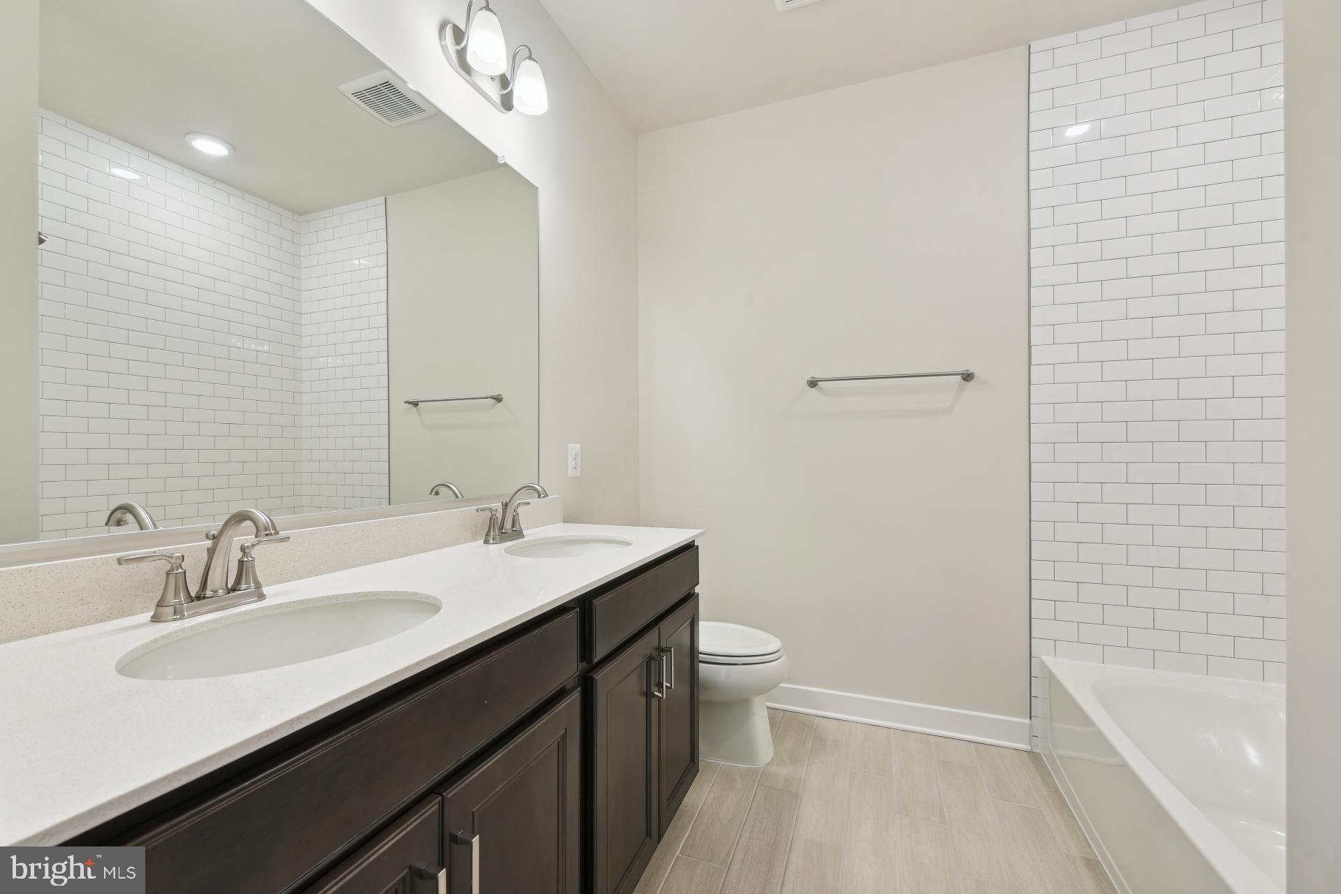 20783 Rumbullion Drive Sterling, VA 20166 - Photo 17 of 20 a bathroom with a sink a toilet and shower