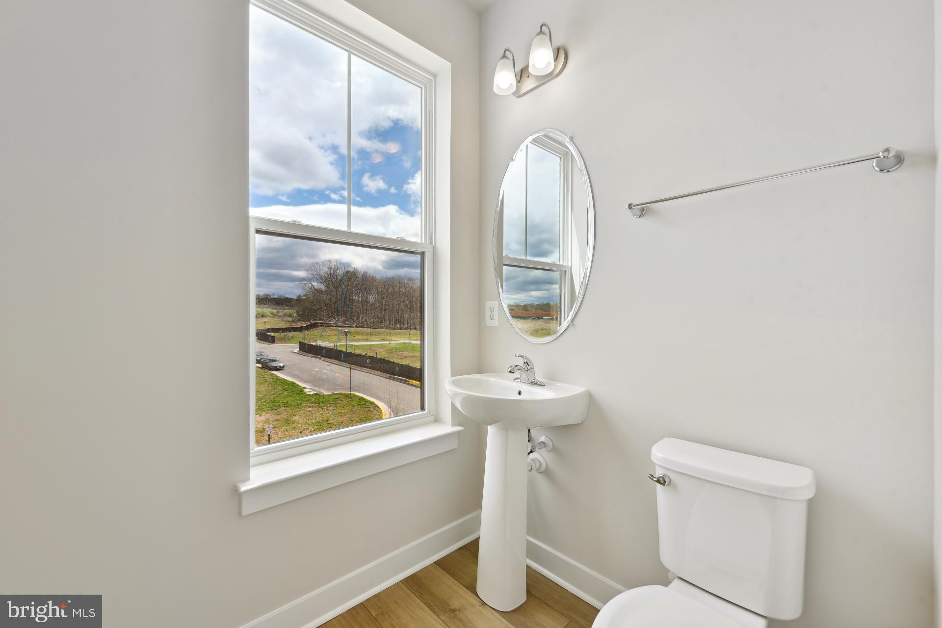 20783 Rumbullion Drive Sterling, VA 20166 - Photo 18 of 20 a bathroom with a toilet a sink and a mirror
