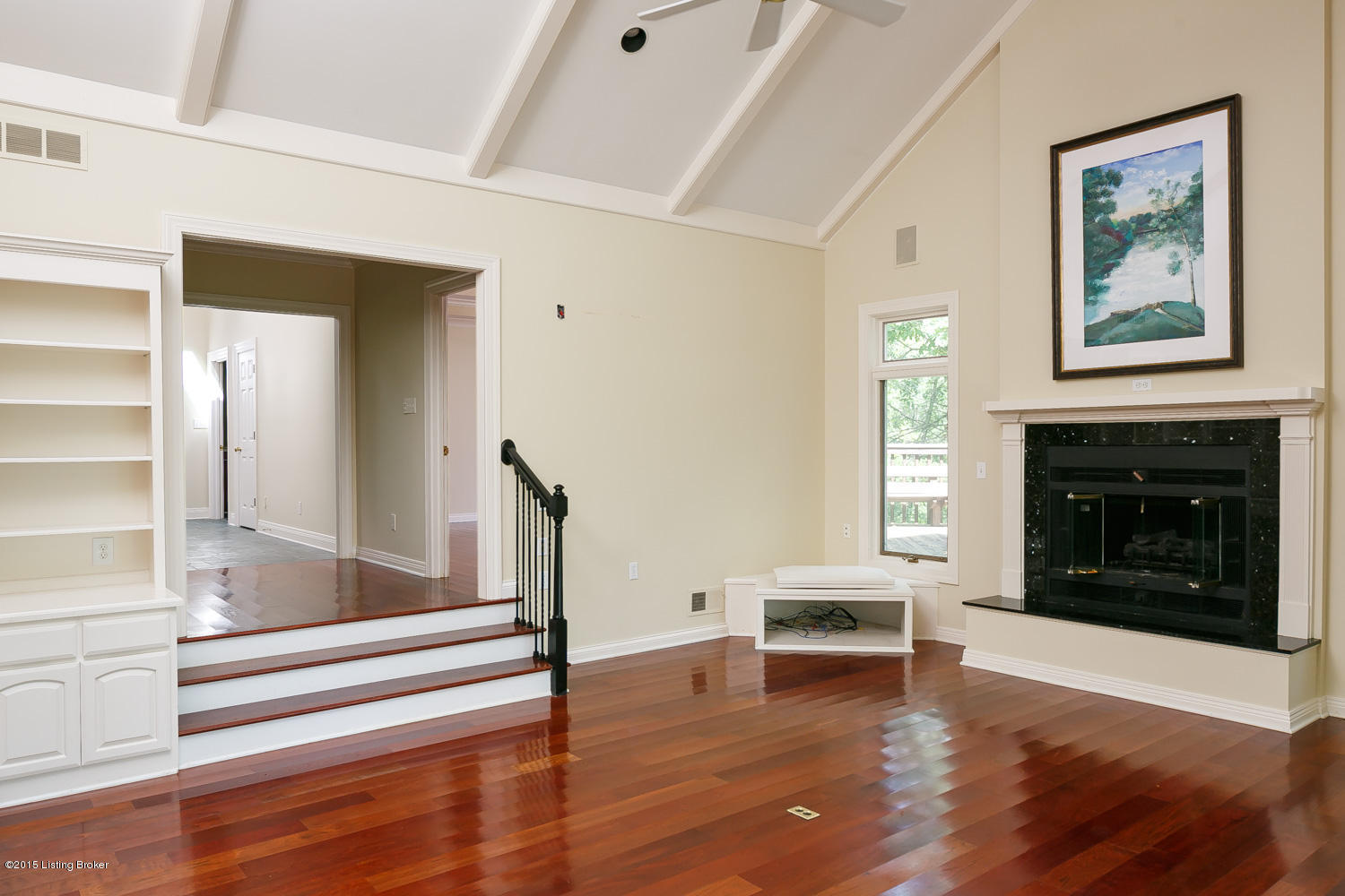 4301 Hopewell Road Louisville, KY 40299 - Photo 27 of 27 open floor plan with fireplace and cathedral ceilings