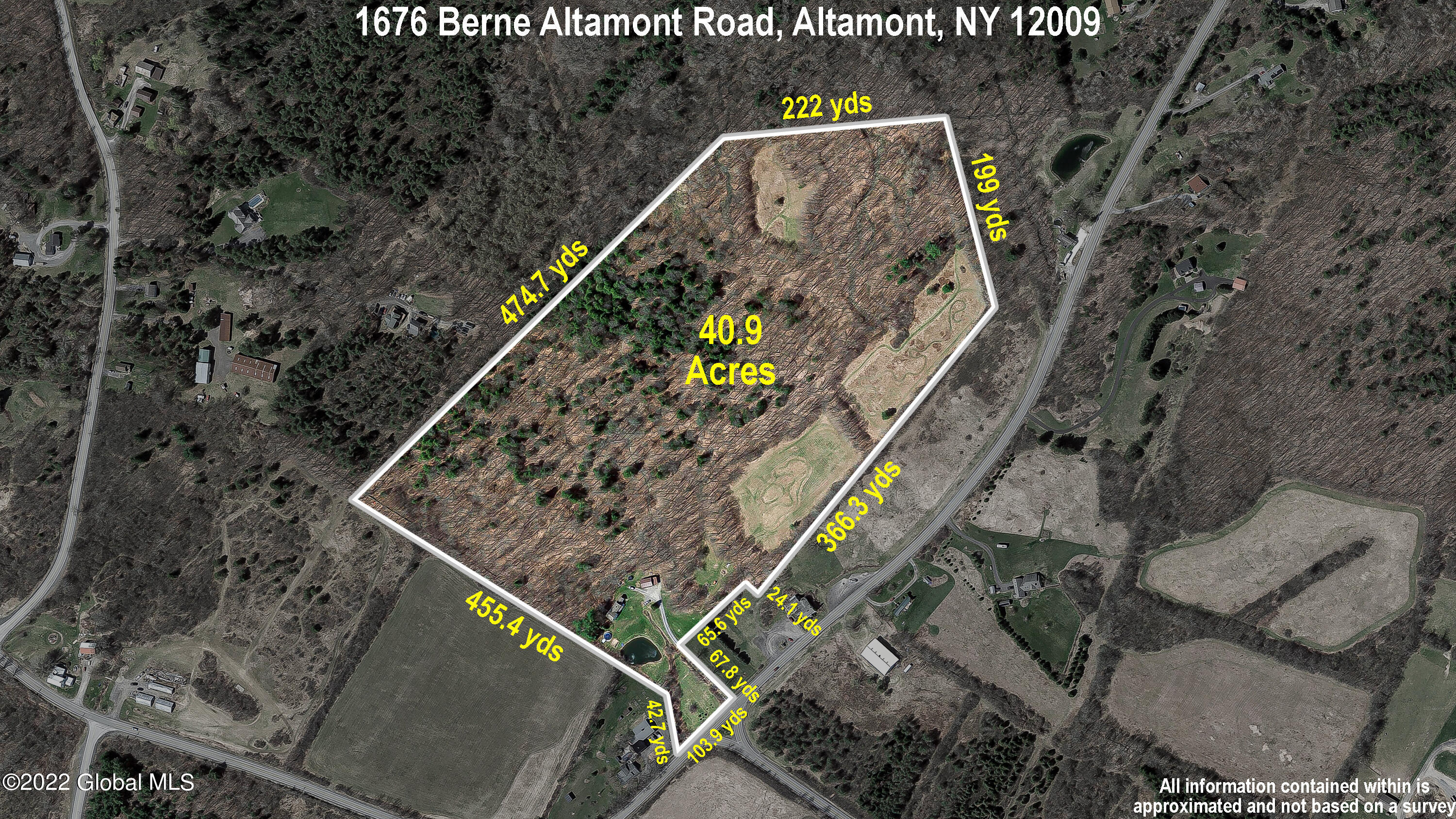 1676 Berne-Altamont Road Altamont, NY 12009 - Photo 80 of 80 Property Overlay with Dimensions
