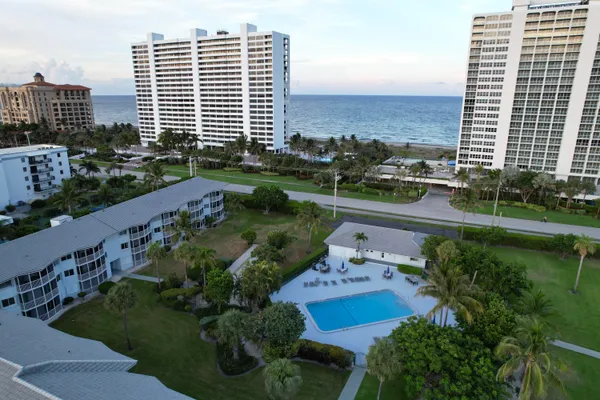 a view of a city with tall buildings