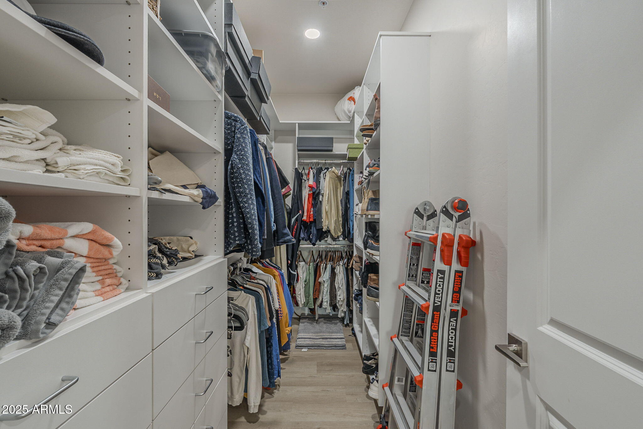 2038 East River Road, Unit 101 Tucson, AZ 85718 - Photo 16 of 21 a view of walk in closet with clothes and shoes