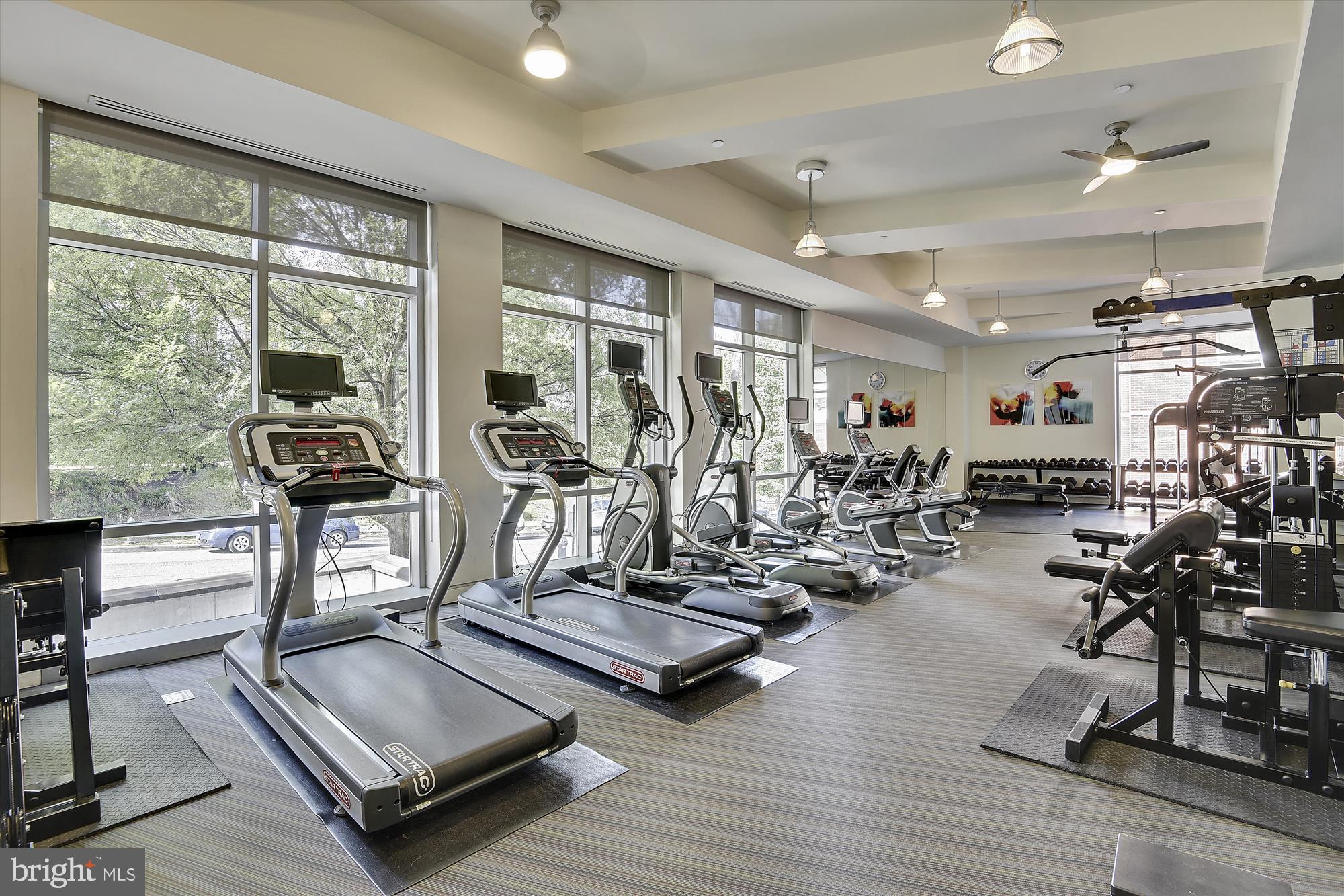 4101 Albemarle Street Northwest, Unit 623 Washington, DC 20016 - Photo 24 of 25 a view of a room with gym equipment