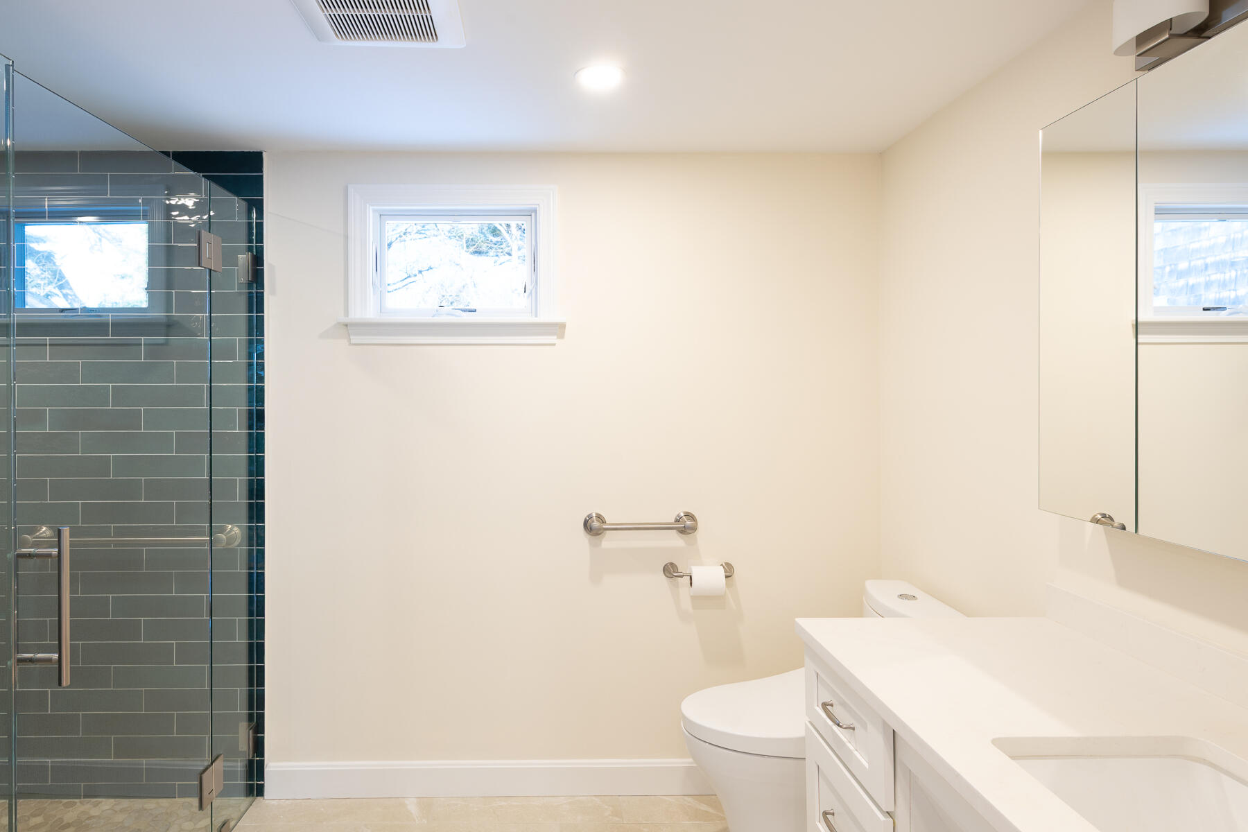 16 Meltiah Road Falmouth, MA 02540 - Photo 27 of 64 a bathroom with a toilet a sink and mirror