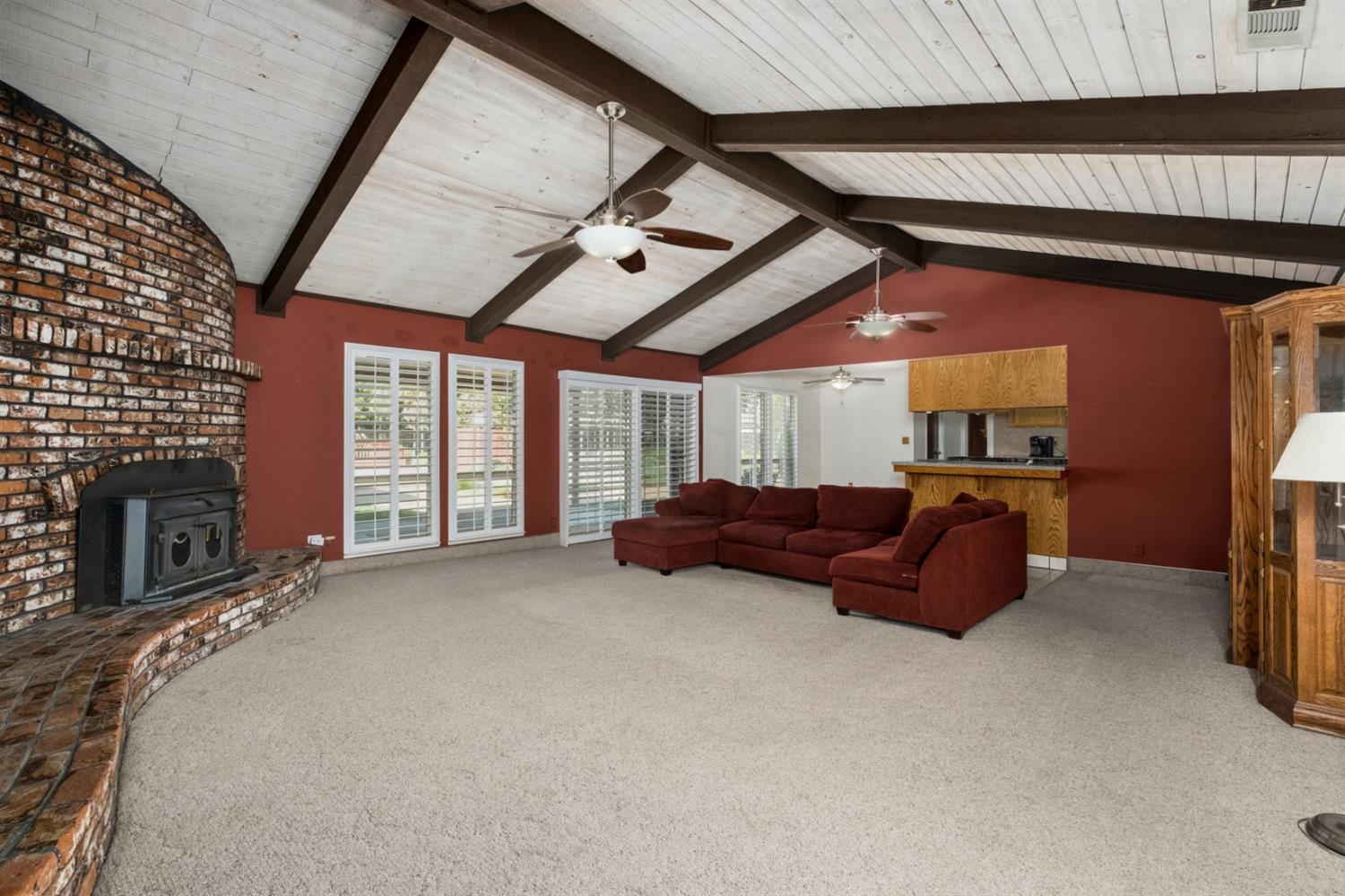 3140 North Temperance Avenue Clovis, CA 93611 - Photo 11 of 36 a big room with furniture and a fireplace