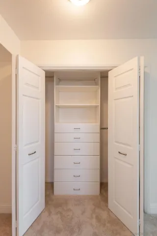a view of walk in closet