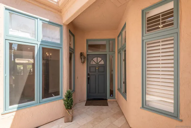 a view of front door