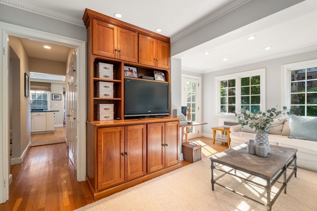 14 Hillcroft Road Boston, MA 02130 - Photo 6 of 34 a living room with furniture and a flat screen tv