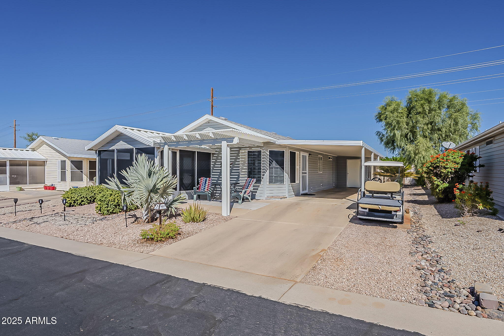 a car parked in front of a house
