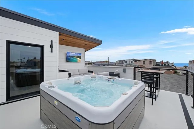 a view of a living room and furniture