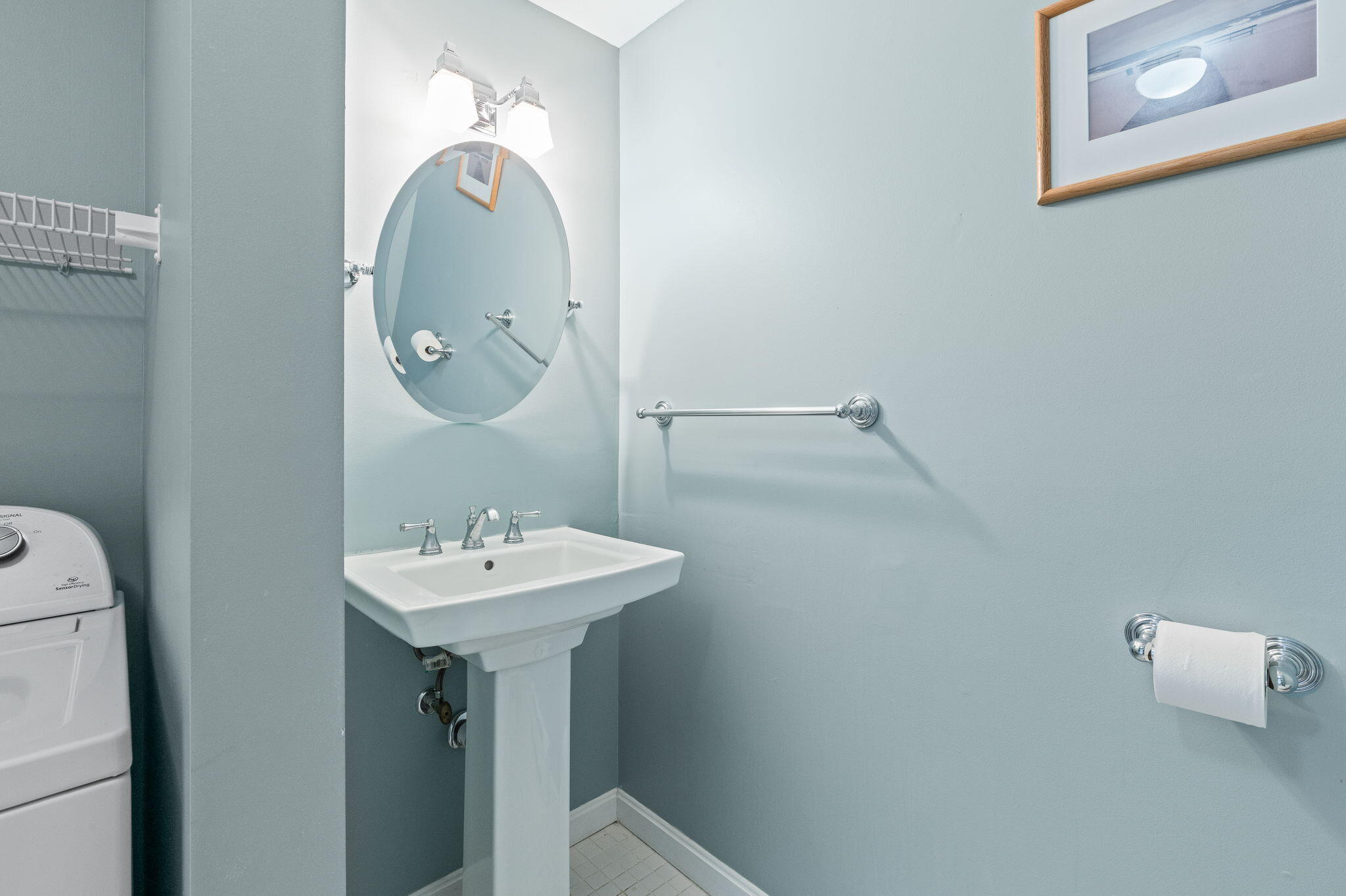 33 West Road, Unit 1B Orleans, MA 02653 - Photo 11 of 28 a bathroom with a sink a mirror and shower