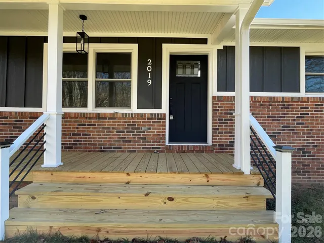 a view of entrance front of house