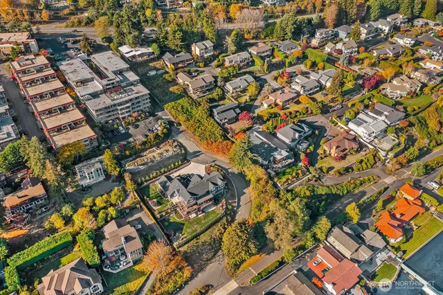 an aerial view of a city