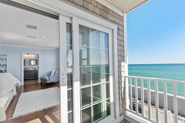 a view of a balcony
