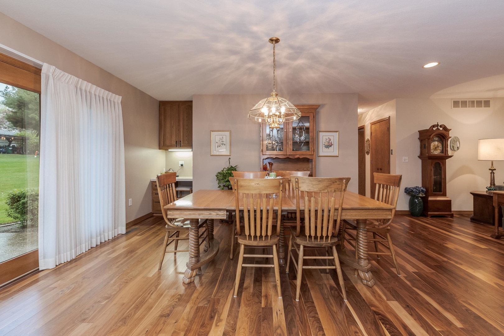 103 East 9th Street Gridley, IL 61744 - Photo 12 of 45 a view of a dining room with furniture window and wooden floor