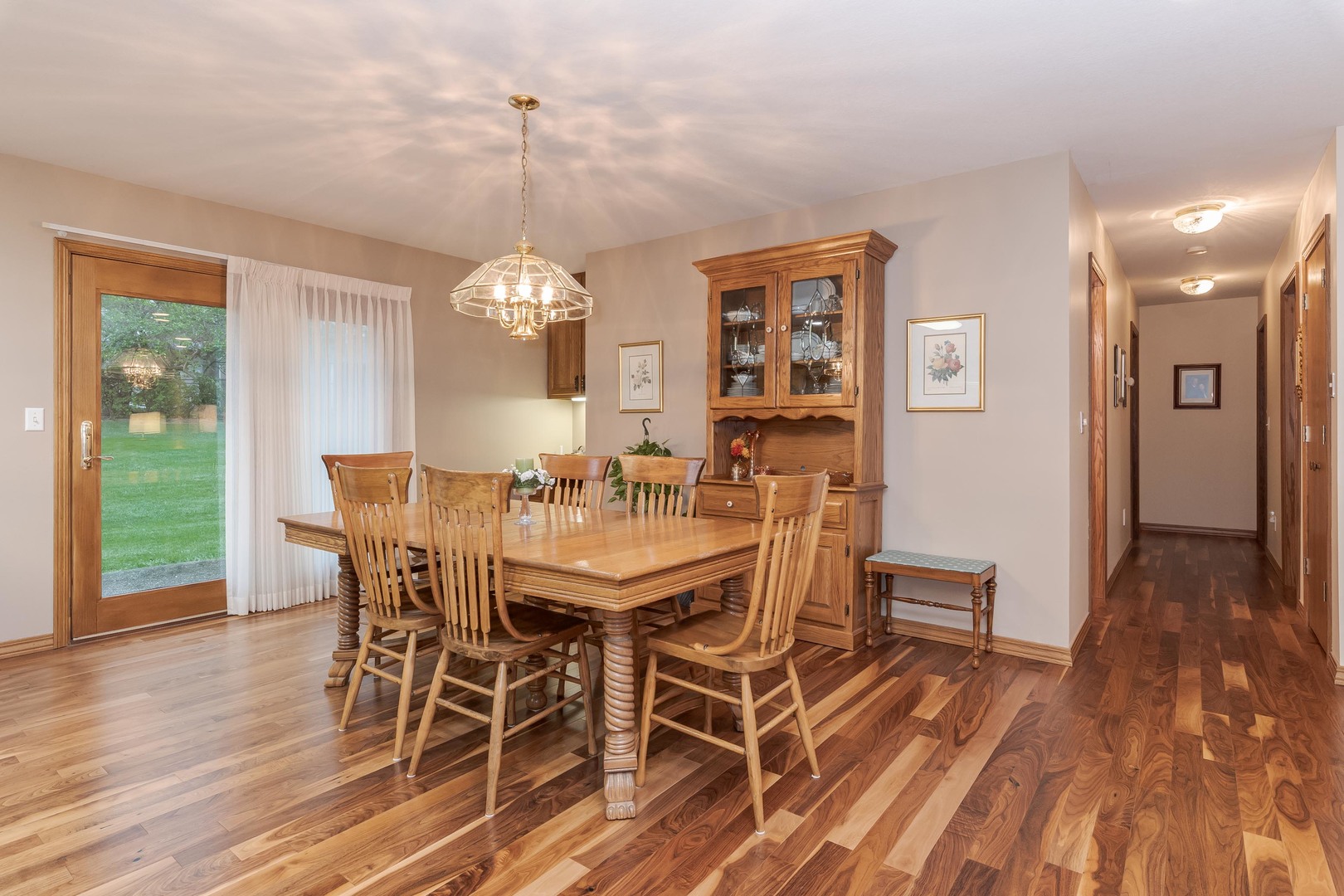 103 East 9th Street Gridley, IL 61744 - Photo 9 of 45 a view of a dining room with furniture window and wooden floor
