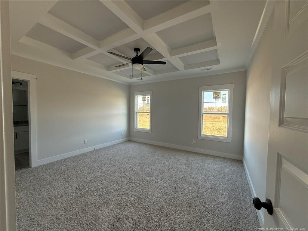 7166 Chicken Foot Road Hope Mills, NC 28348 - Photo 10 of 13 en empty room with windows and a ceiling fan