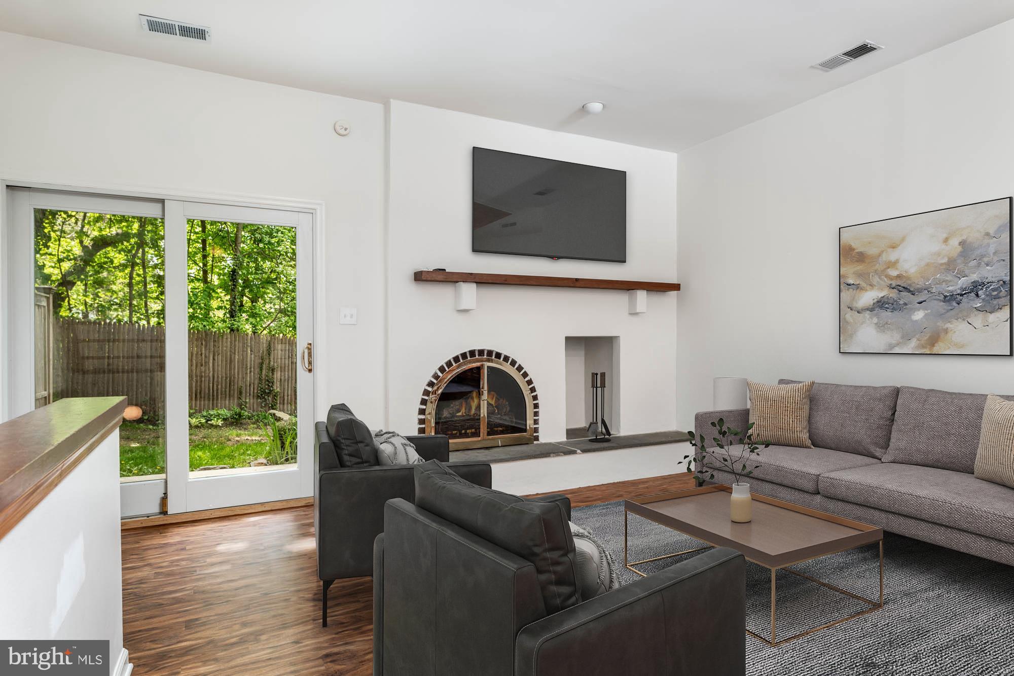 Living Room virtually staged