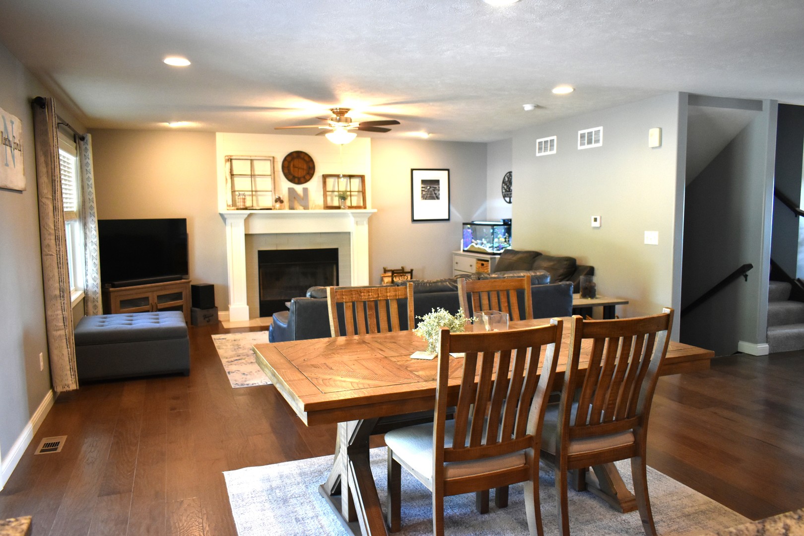 13 Wolf Run Road El Paso, IL 61738 - Photo 17 of 57 a view of a dining room with furniture window and wooden floor