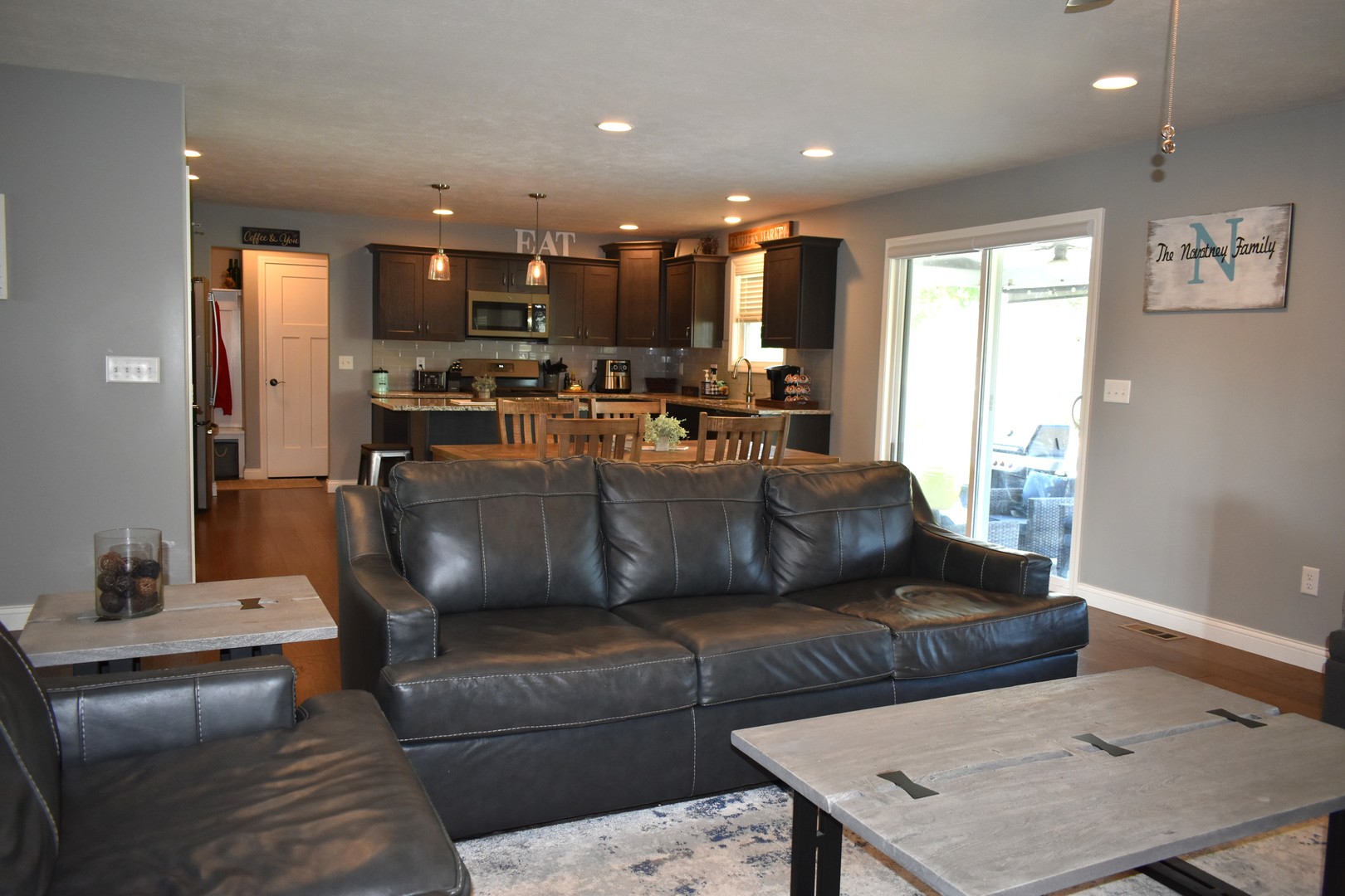 13 Wolf Run Road El Paso, IL 61738 - Photo 19 of 57 a living room with furniture and kitchen view