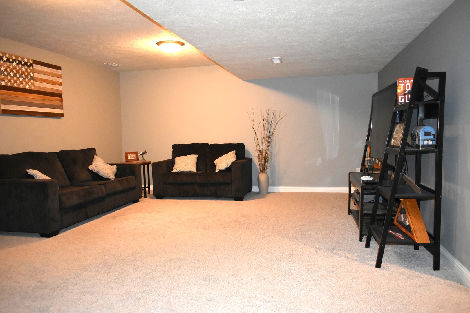 13 Wolf Run Road El Paso, IL 61738 - Photo 44 of 57 a living room with furniture and a gym equipment