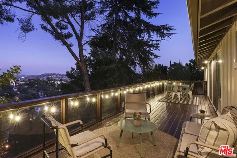 a view of outdoor space with seating area