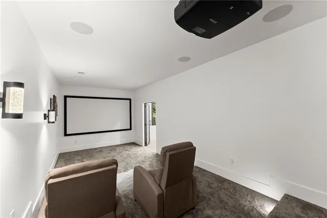 a view of swimming pool from a window