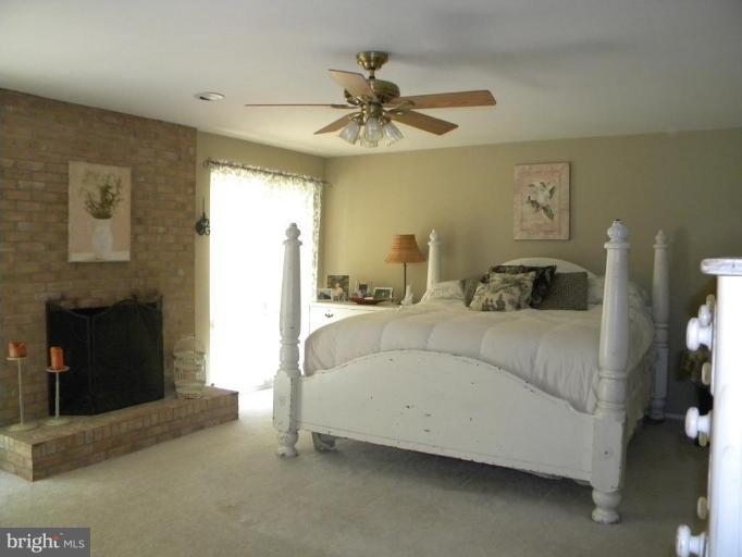 11317 Vale Road Oakton, VA 22124 - Photo 25 of 29 a bedroom with a bed and a fireplace