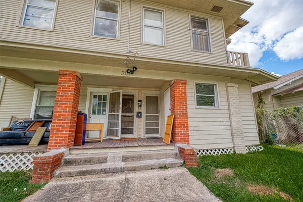 a front view of a house