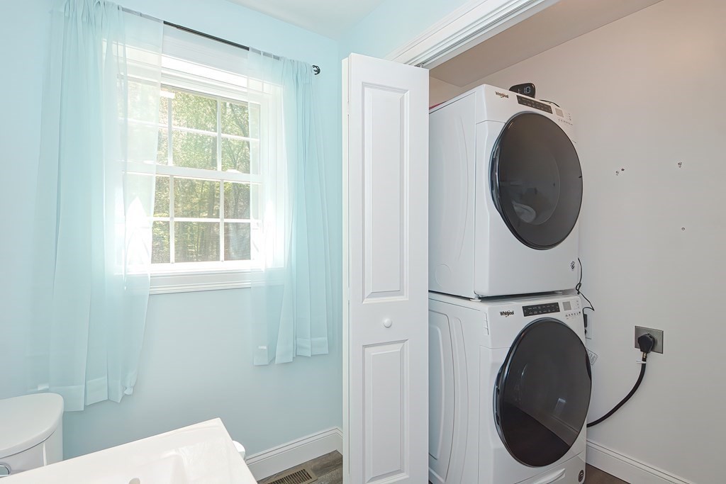 10 Colony Road Phillipston, MA 01331 - Photo 16 of 36 a close view of a utility room with dryer and washer