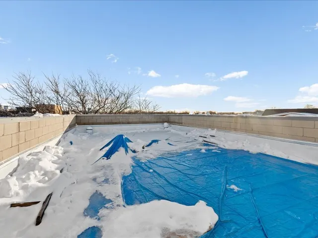 an outdoor space with patio