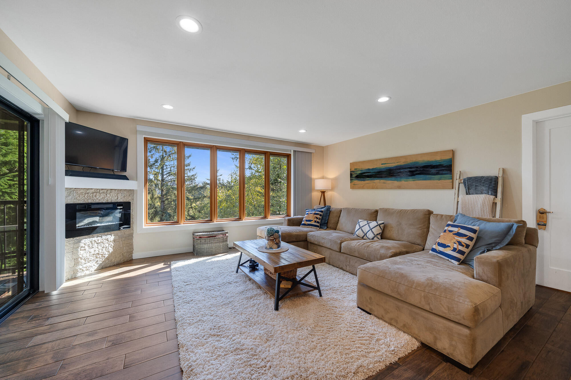 13150 D Street Nehalem, OR 97131 - Photo 6 of 29 a living room with furniture and a fireplace