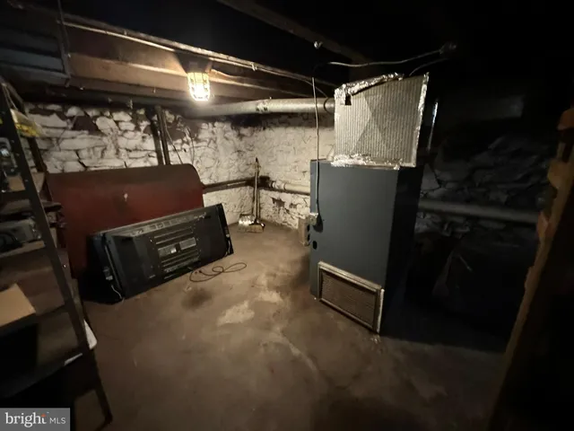 a view of a storage room