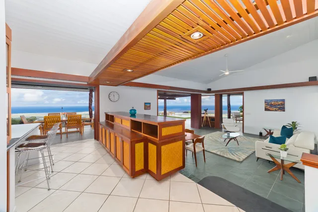 an outdoor space with patio lots of furniture