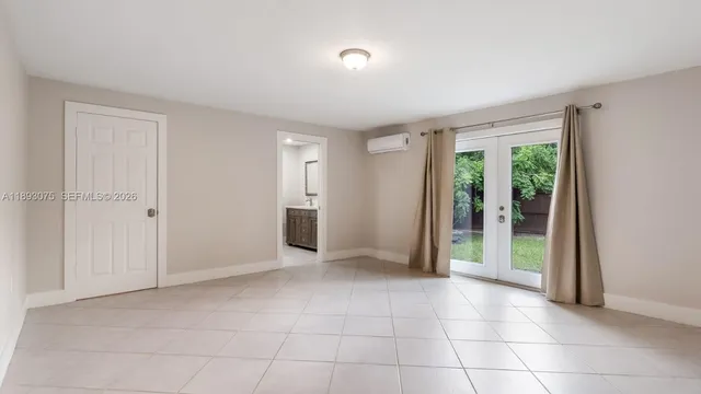 a view of an empty room