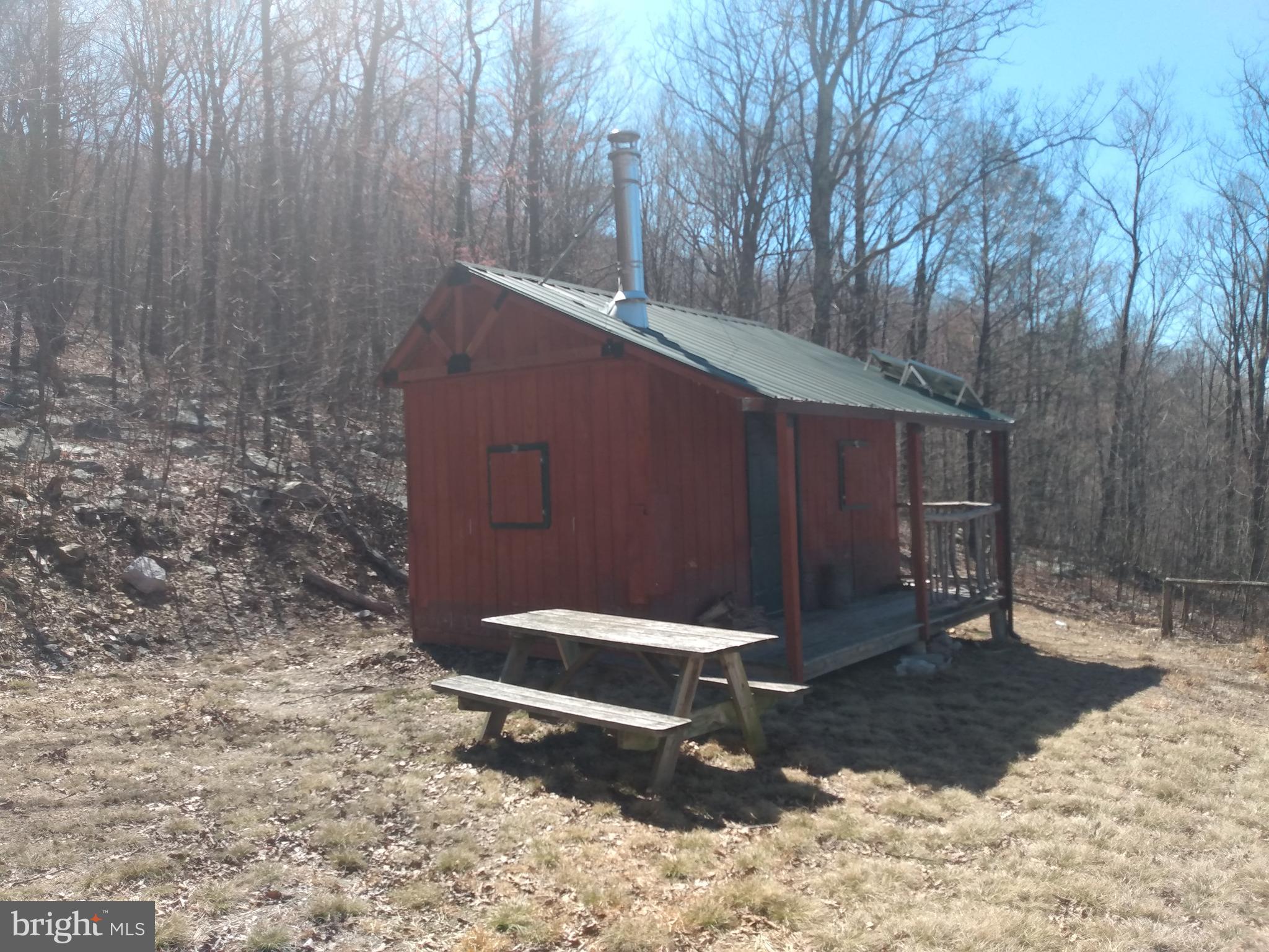 5 Kessel Road Great Cacapon, WV 25422 - Photo 11 of 22 a bench sitting in the middle of a yard
