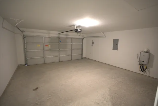 a view of a water with building in the background