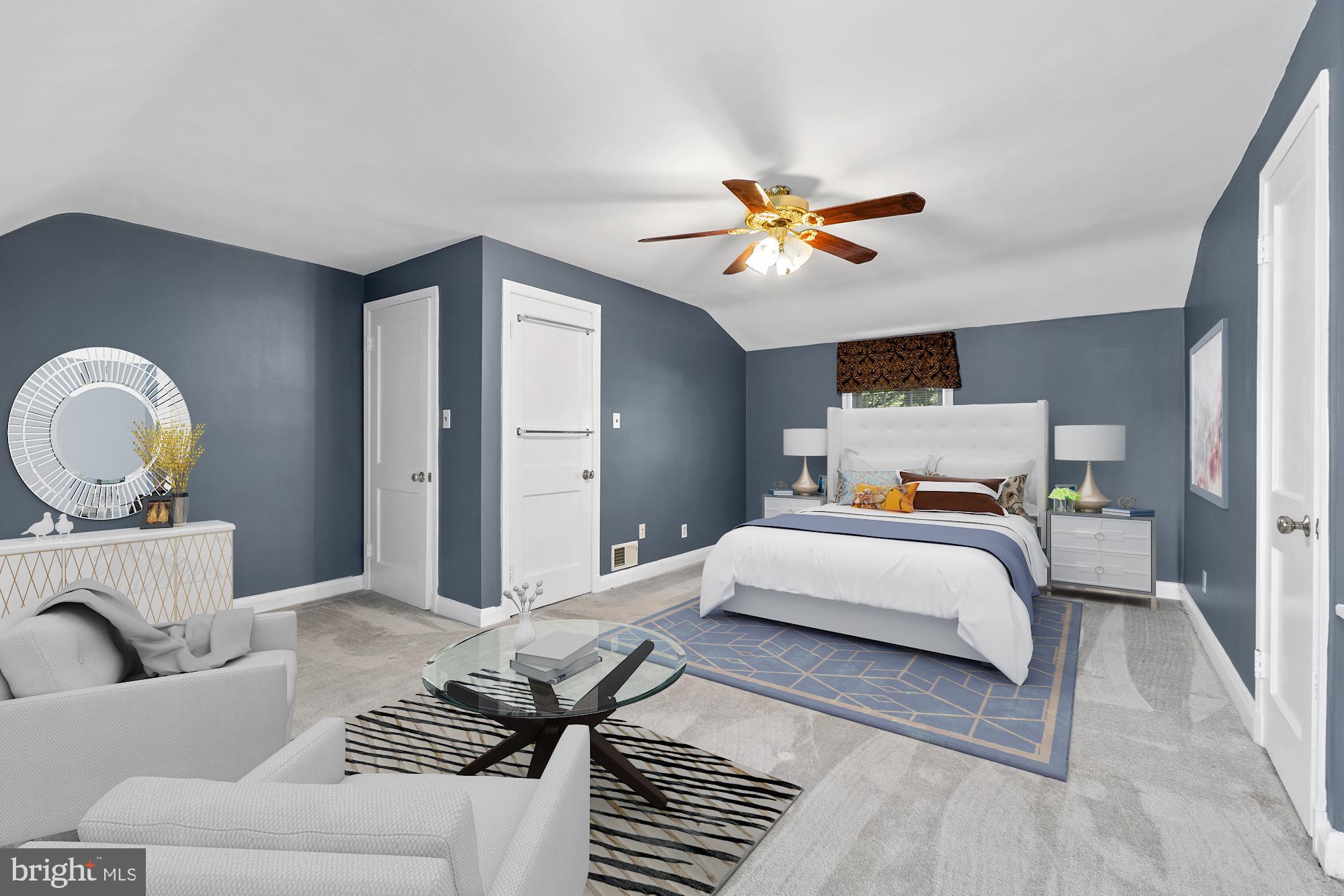 1906 Reuter Road Lutherville-Timonium, MD 21093 - Photo 6 of 45 Virtually Staged Master Bedroom