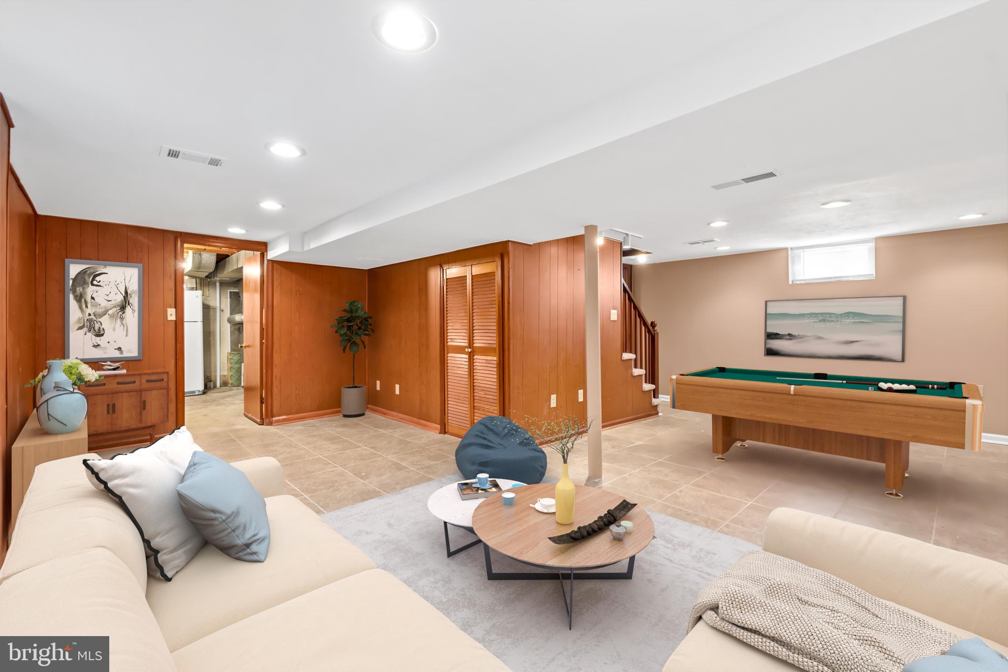 1906 Reuter Road Lutherville-Timonium, MD 21093 - Photo 7 of 45 Virtually Staged Fully Finished Basement
