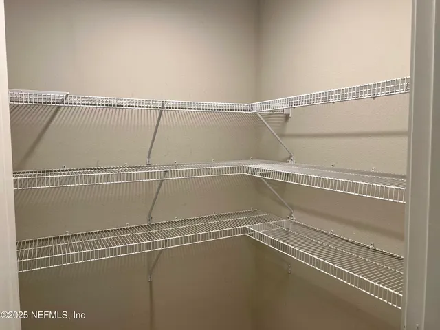 a close view of closet