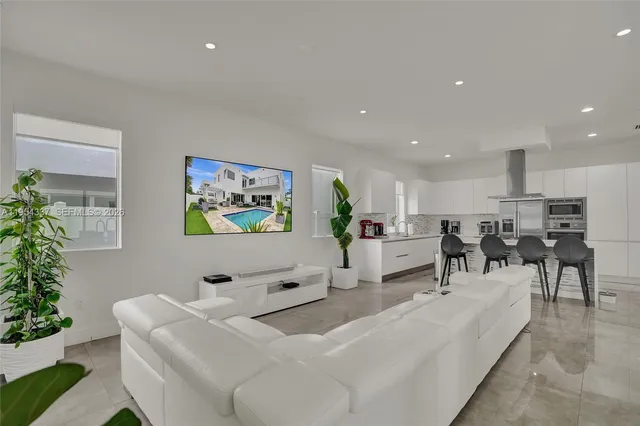 a view of a living room