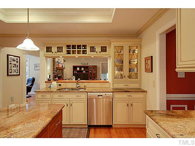 4701 Stiller Street Raleigh, NC 27609 - Photo 8 of 25 Chefs kitchen with Bosch diswasher opens to family room Kitchen