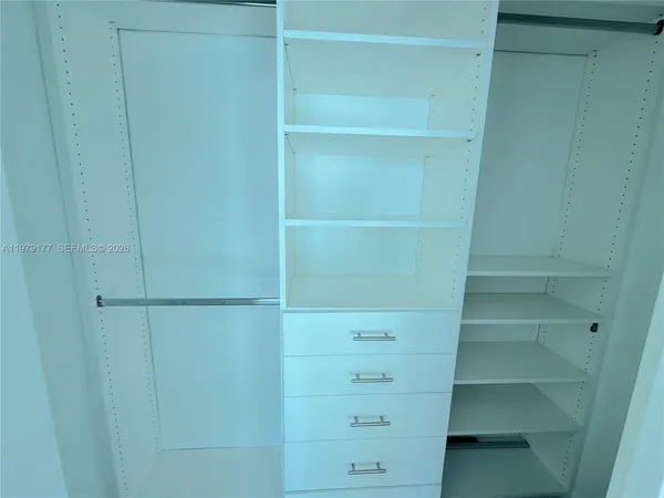 a view of walk in closet