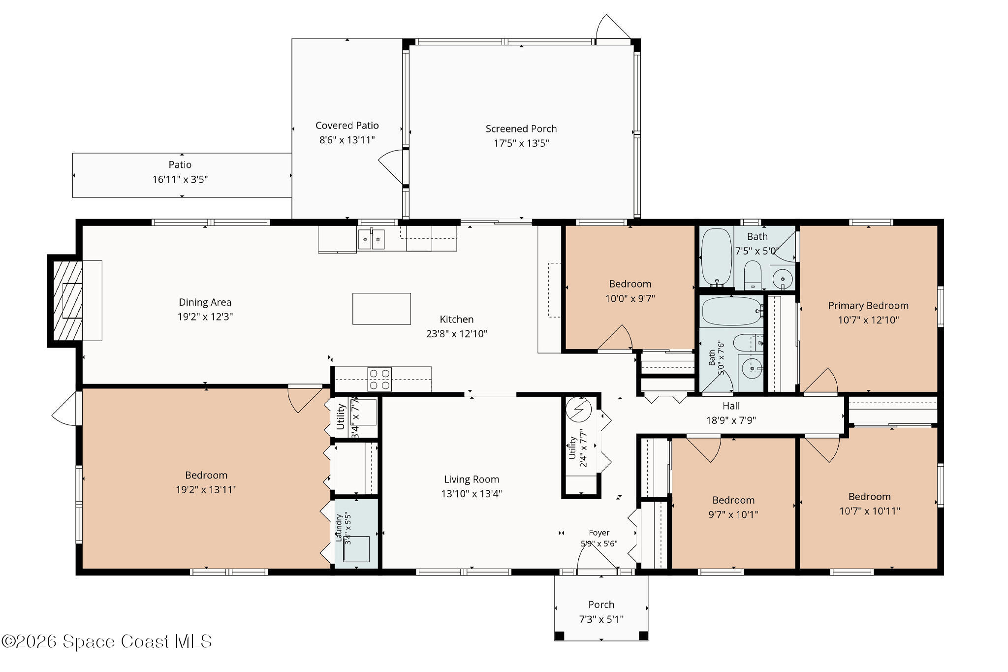 5041 Scott Road Cocoa, FL 32926 - Photo 52 of 52 Floorplan