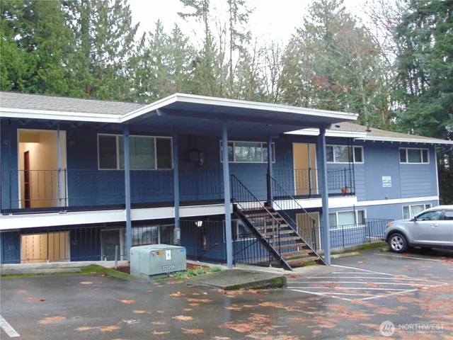 a view of a house with a patio
