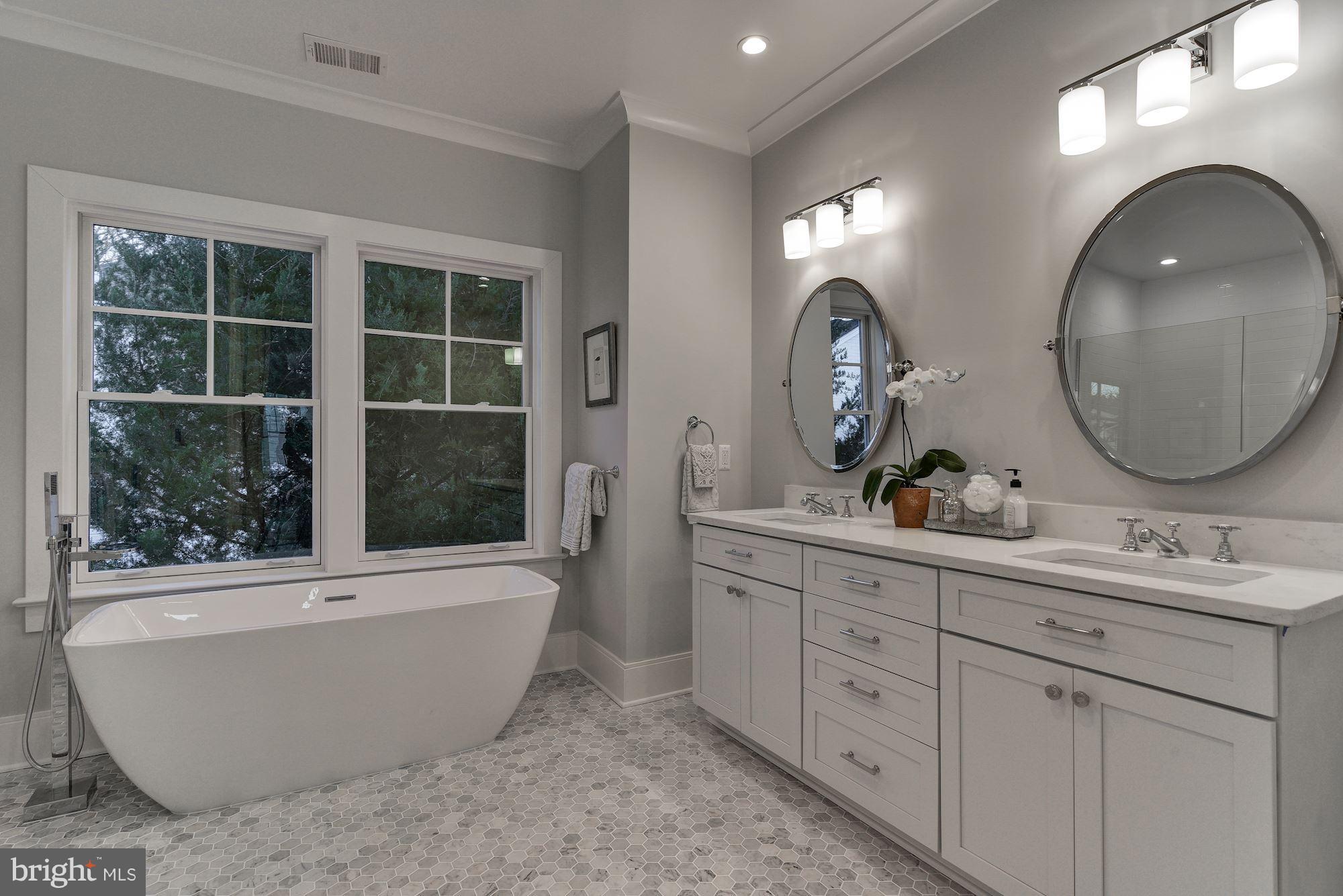 5319 Yorktown Road Bethesda, MD 20816 - Photo 18 of 34 GORGEOUS FULL BATH WITH SEPARATE SHOWER AND WC