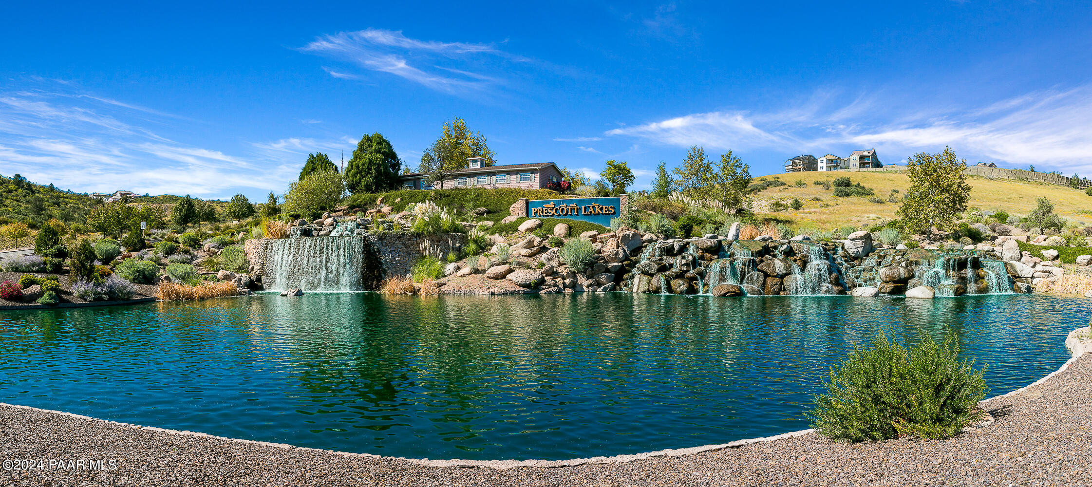 1195 Rigo Ranch Road Prescott Valley, AZ 86314 - Photo 54 of 65 a view of a lake with houses